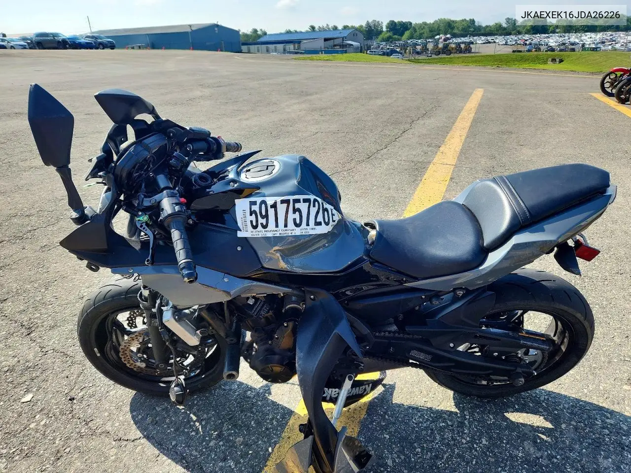 2018 Kawasaki Ex650 F VIN: JKAEXEK16JDA26226 Lot: 59175726