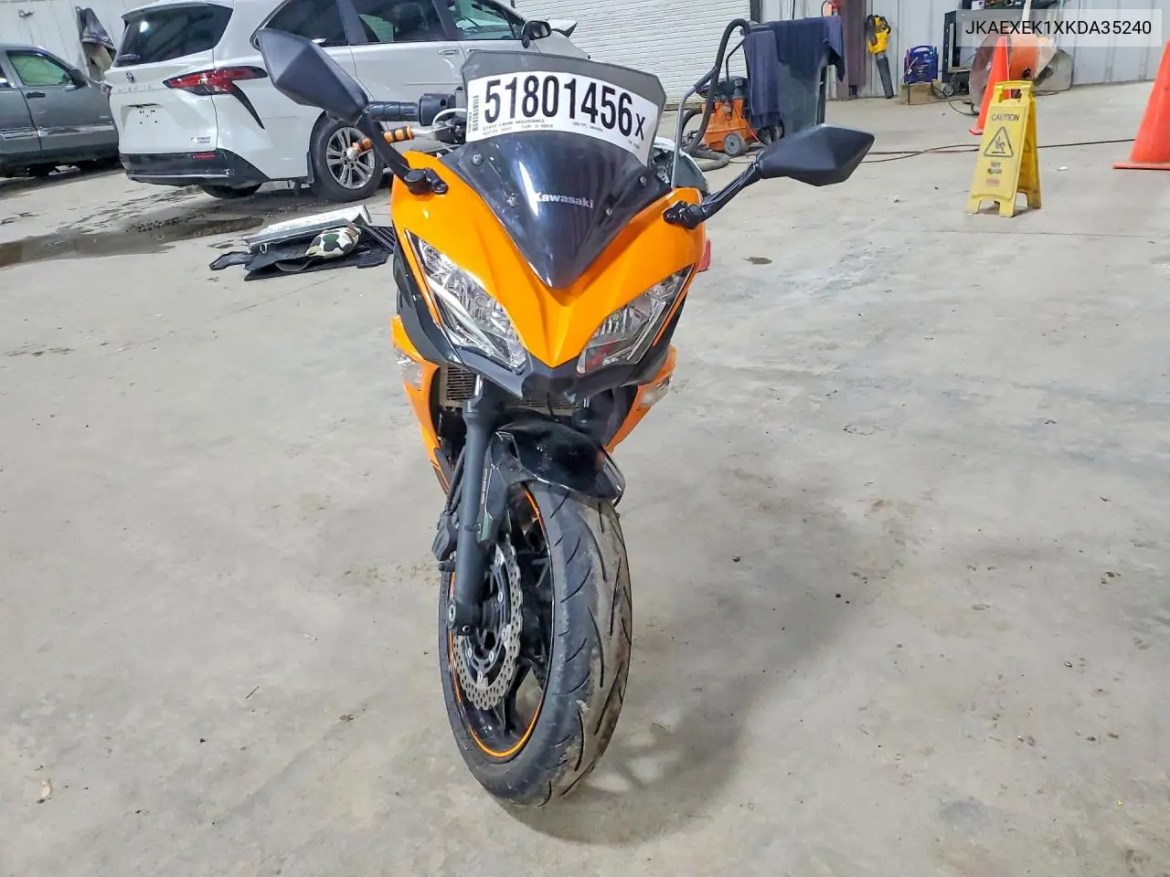 2019 Kawasaki Ex650 F VIN: JKAEXEK1XKDA35240 Lot: 51801456