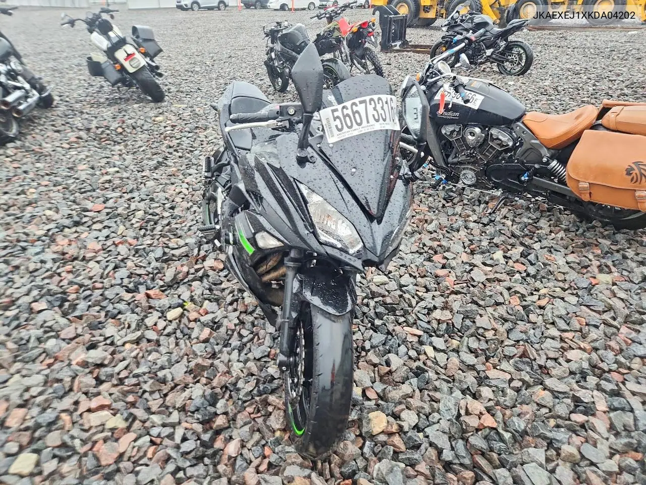 2019 Kawasaki Ex650 J VIN: JKAEXEJ1XKDA04202 Lot: 56673316