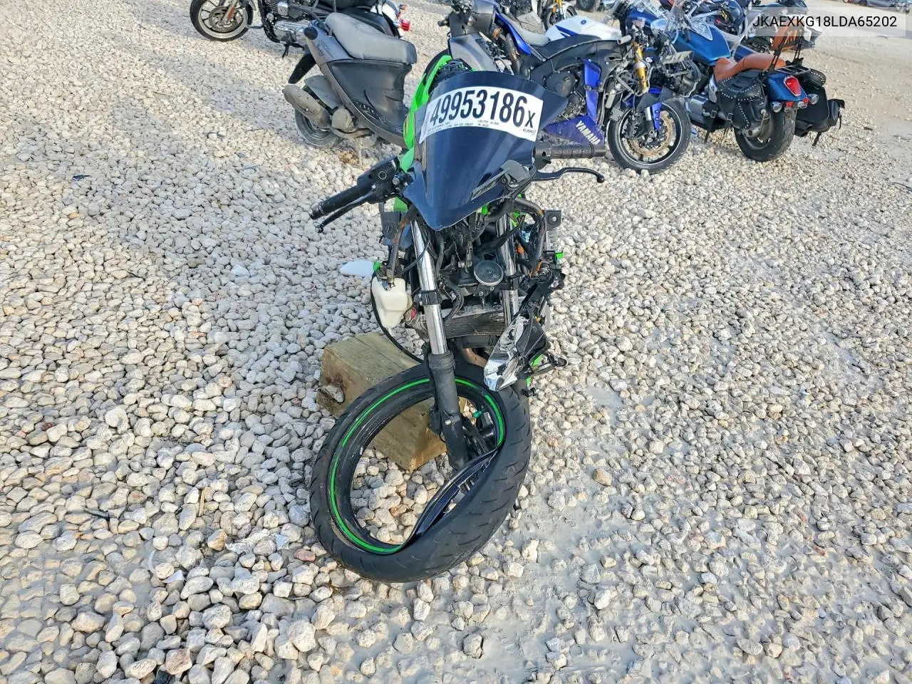 2020 Kawasaki Ex400 VIN: JKAEXKG18LDA65202 Lot: 49953186