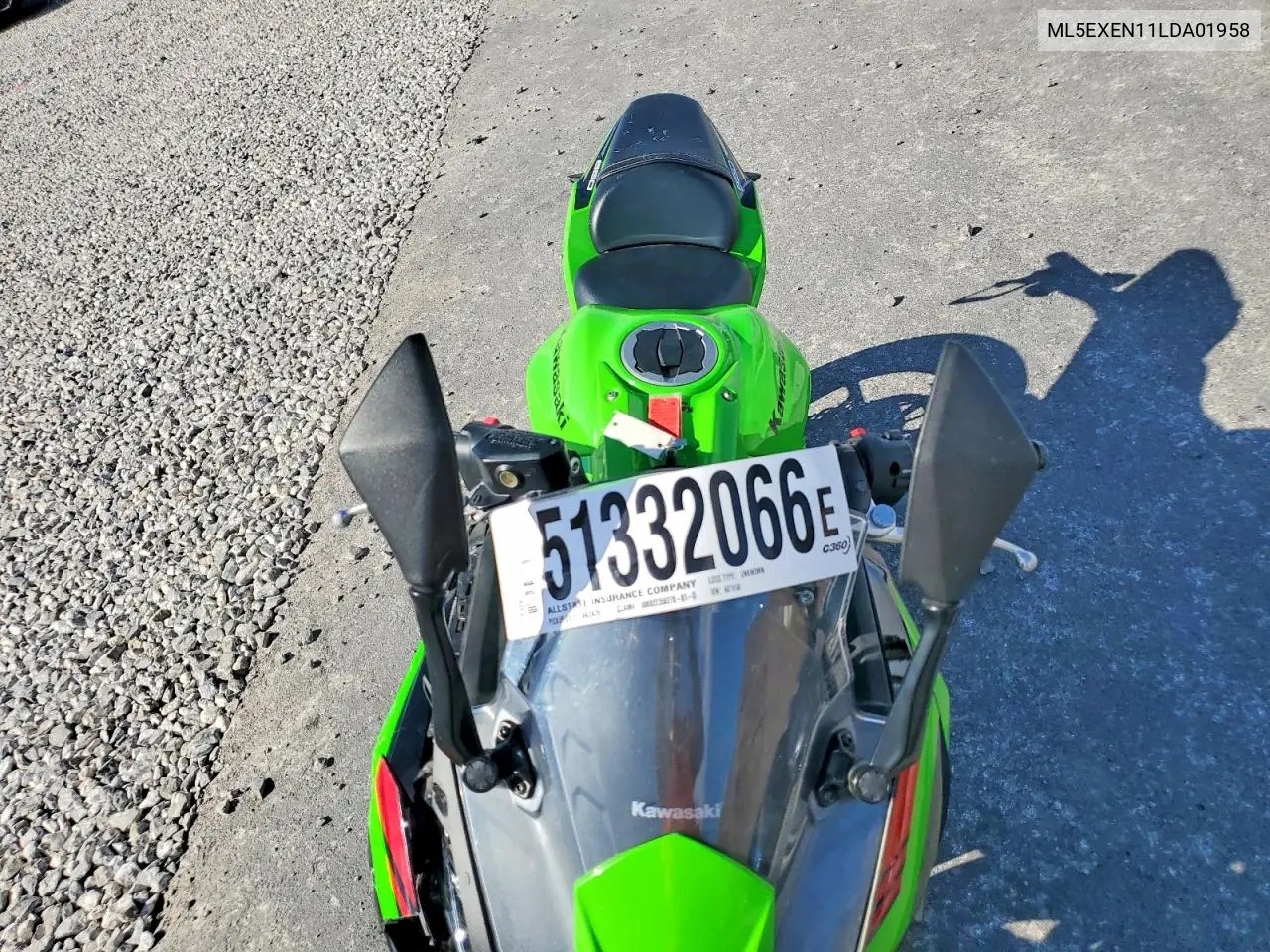 2020 Kawasaki Ex650 N VIN: ML5EXEN11LDA01958 Lot: 51332066