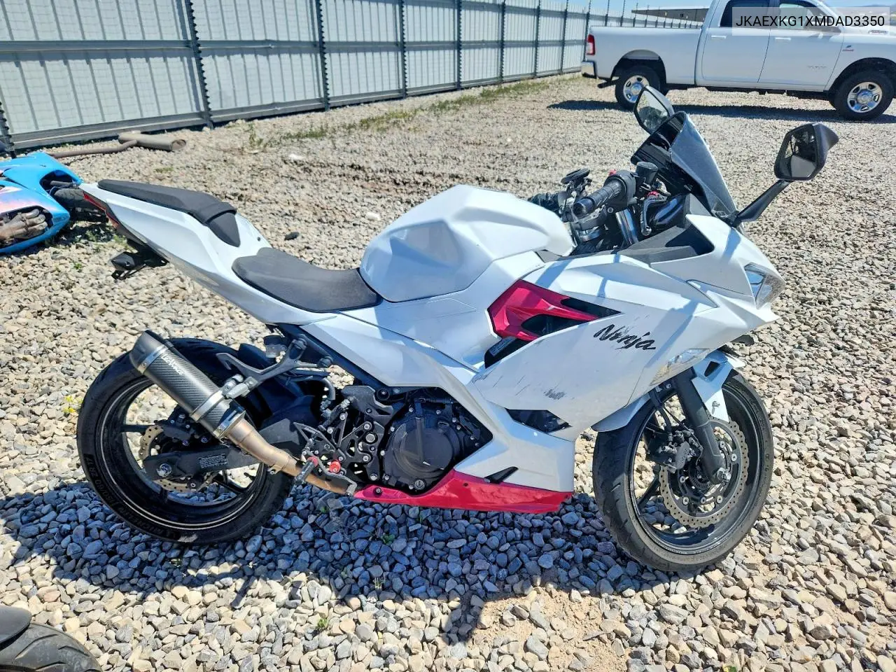 2021 Kawasaki Ex400 VIN: JKAEXKG1XMDAD3350 Lot: 56453586