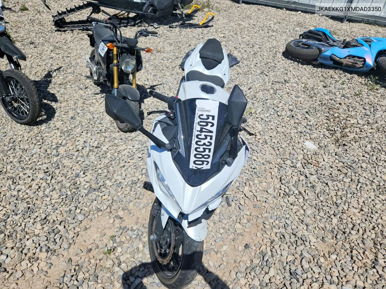2021 Kawasaki Ex400 VIN: JKAEXKG1XMDAD3350 Lot: 56453586