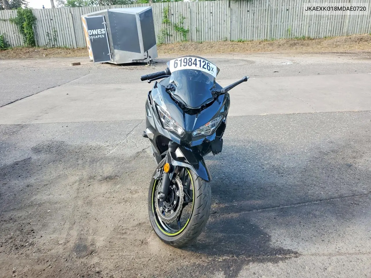 2021 Kawasaki Ex400 VIN: JKAEXKG18MDAE0720 Lot: 61984126