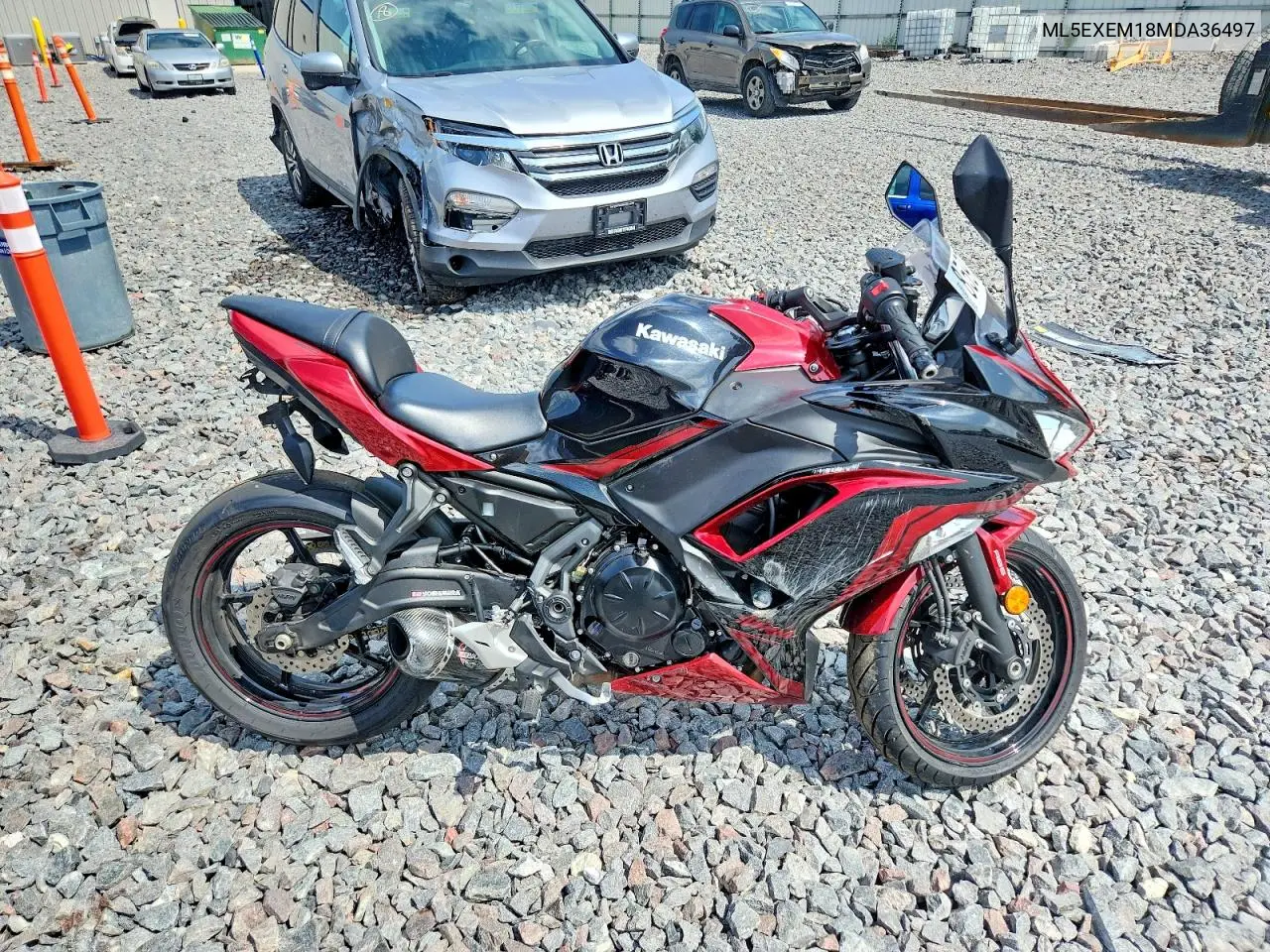 2021 Kawasaki Ex650 M VIN: ML5EXEM18MDA36497 Lot: 85974525