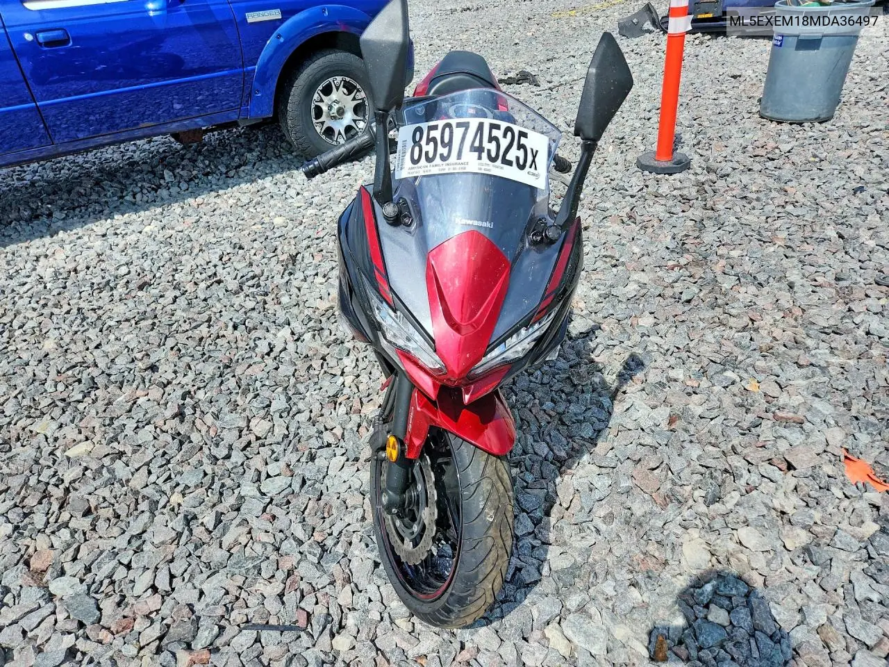 2021 Kawasaki Ex650 M VIN: ML5EXEM18MDA36497 Lot: 85974525