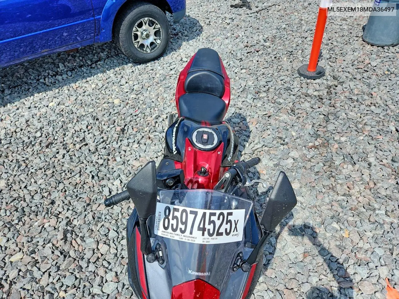 2021 Kawasaki Ex650 M VIN: ML5EXEM18MDA36497 Lot: 85974525