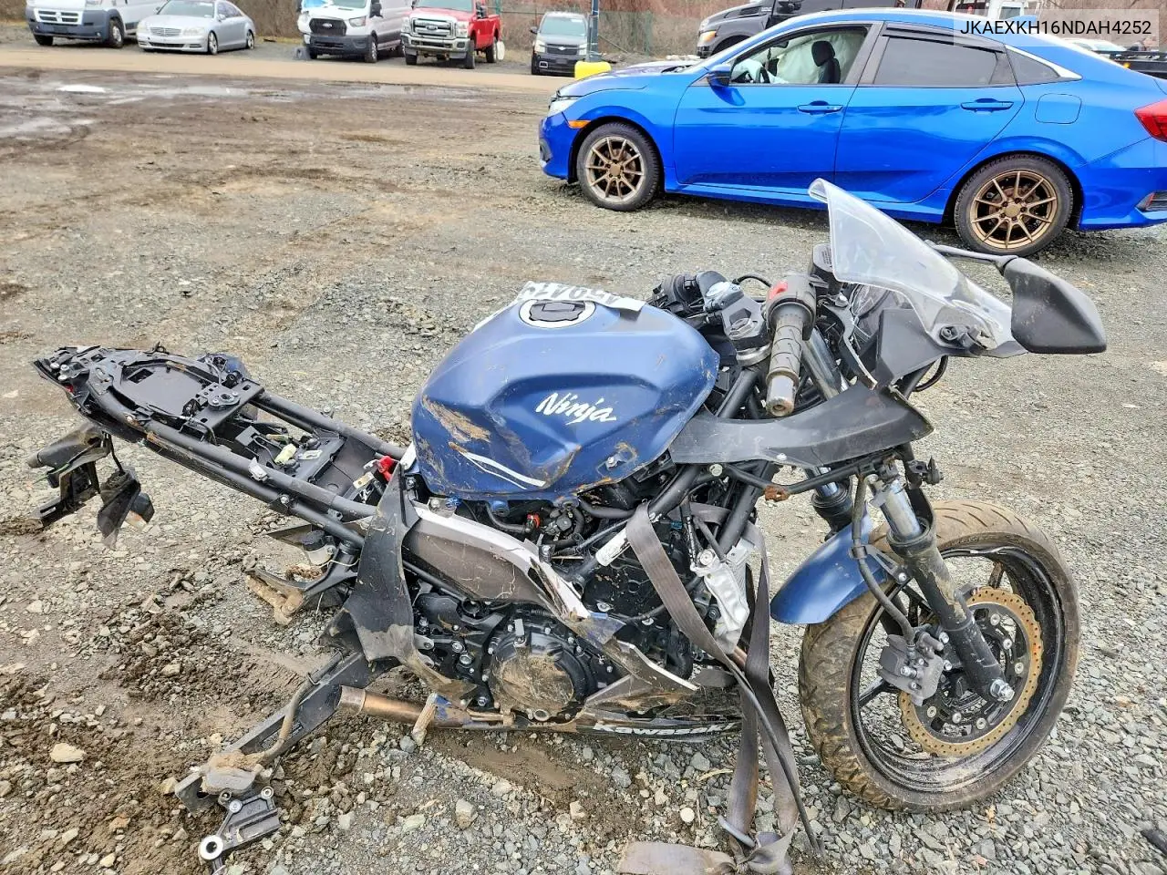 2022 Kawasaki Ex400 VIN: JKAEXKH16NDAH4252 Lot: 45941976