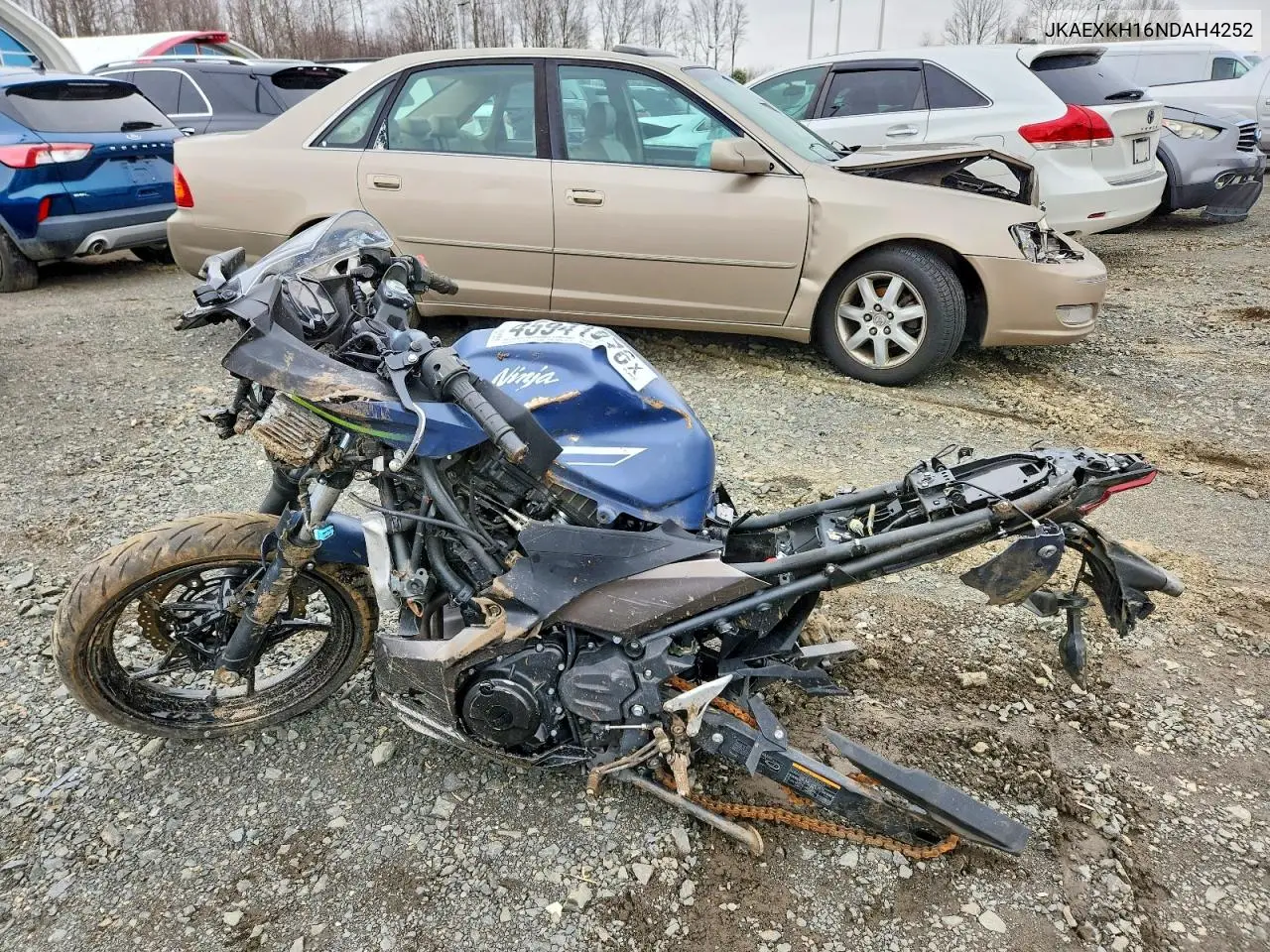 2022 Kawasaki Ex400 VIN: JKAEXKH16NDAH4252 Lot: 45941976