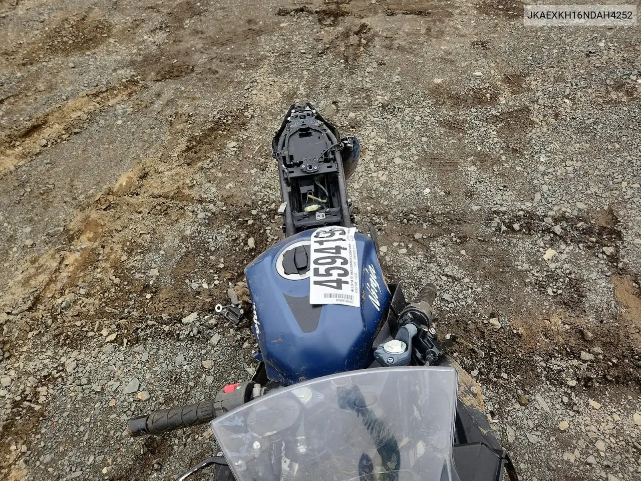 2022 Kawasaki Ex400 VIN: JKAEXKH16NDAH4252 Lot: 45941976