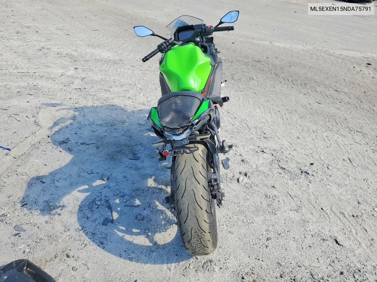 2022 Kawasaki Ex650 N VIN: ML5EXEN15NDA75791 Lot: 56803056
