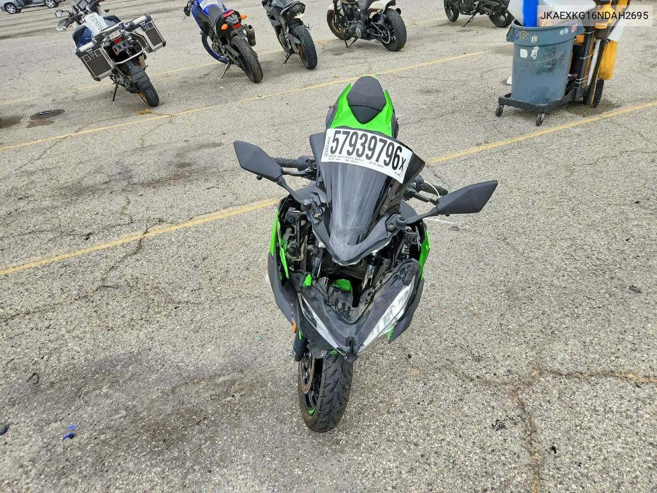 2022 Kawasaki Ex400 VIN: JKAEXKG16NDAH2695 Lot: 57939796