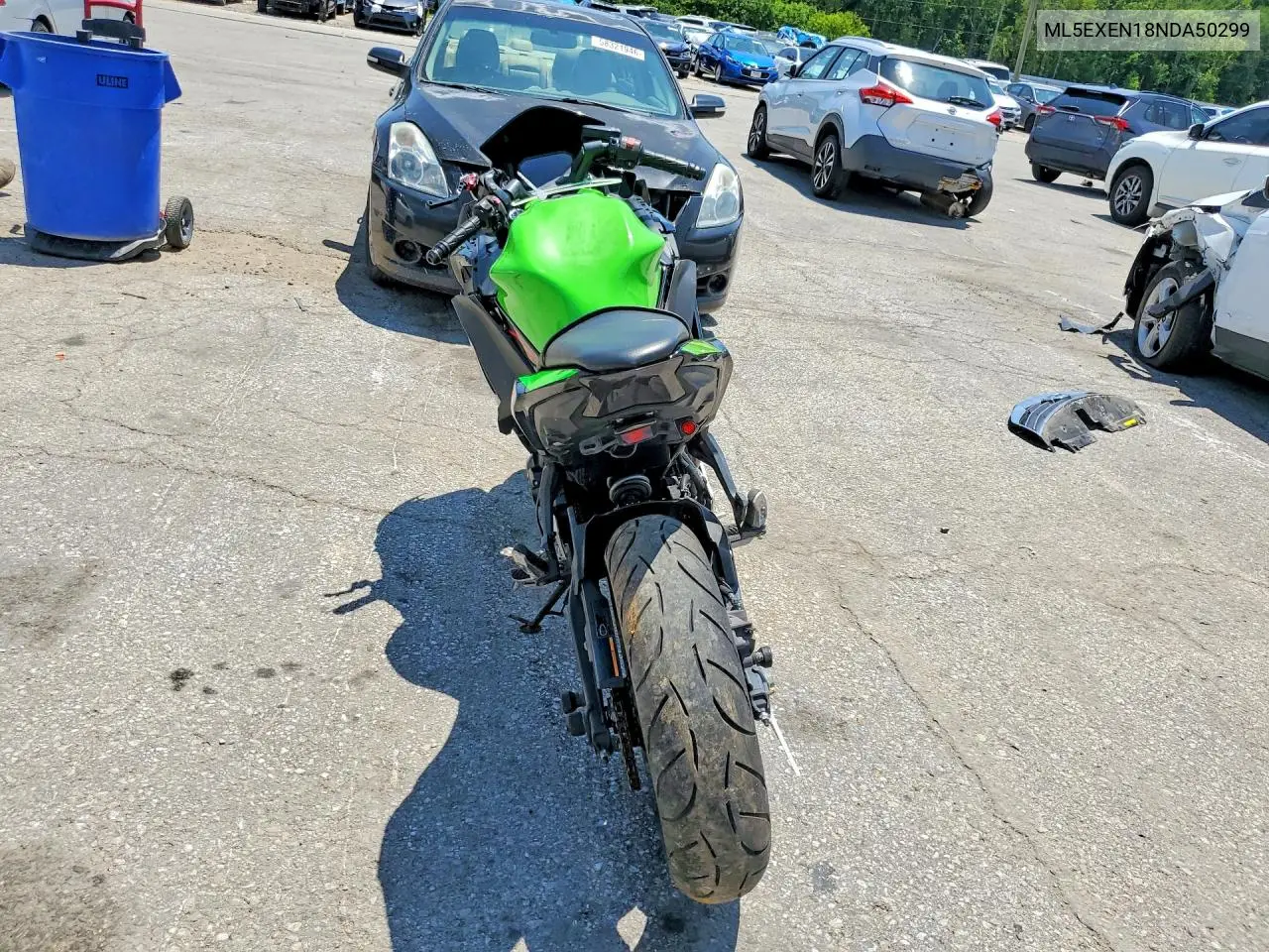 2022 Kawasaki Ex650 N VIN: ML5EXEN18NDA50299 Lot: 58480426