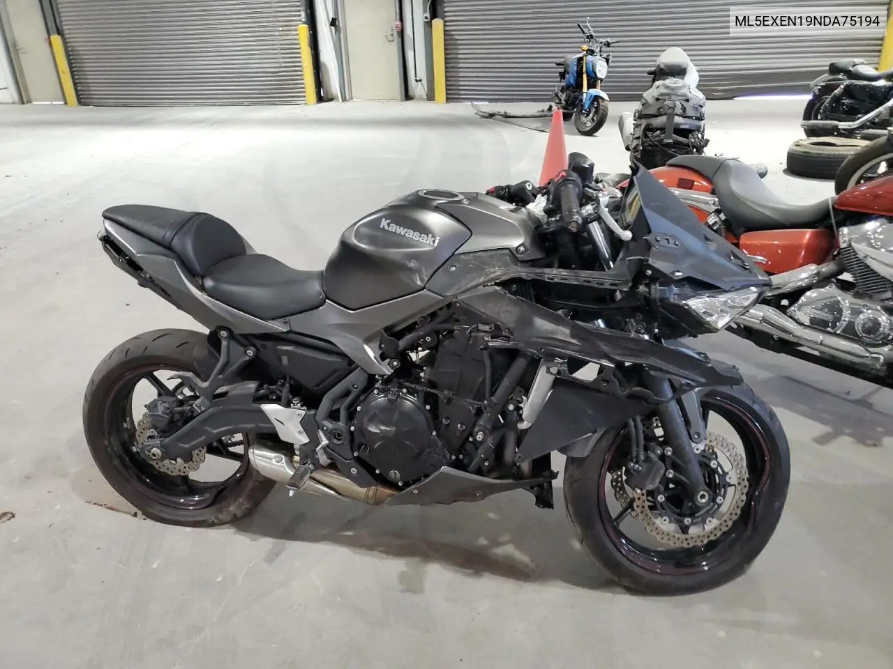 2022 Kawasaki Ex650 N VIN: ML5EXEN19NDA75194 Lot: 70830355