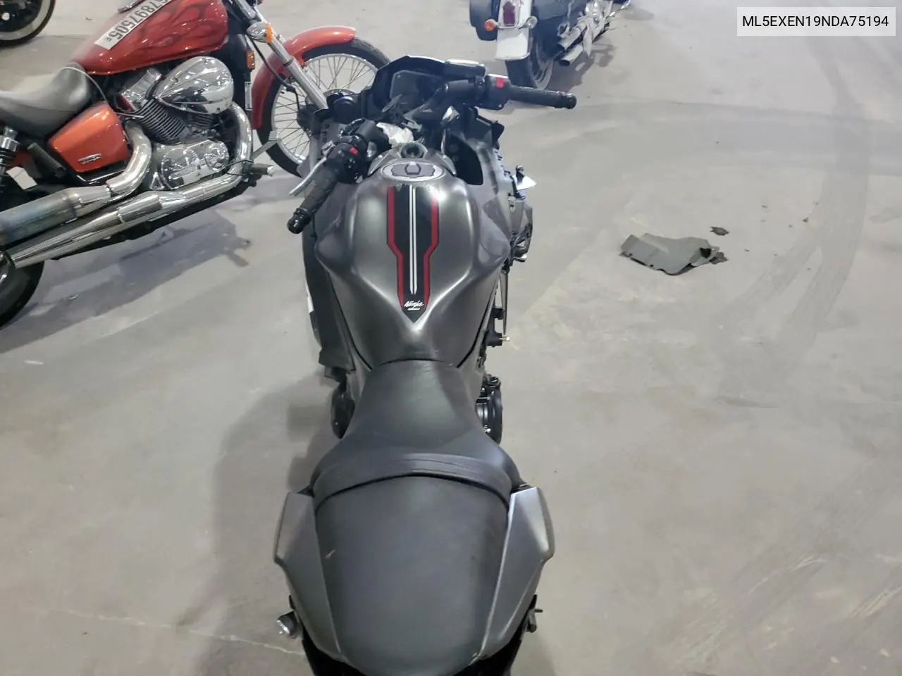 2022 Kawasaki Ex650 N VIN: ML5EXEN19NDA75194 Lot: 70830355