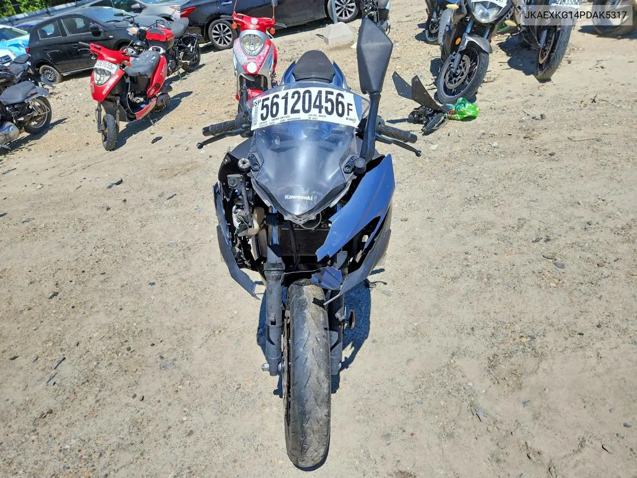 2023 Kawasaki Ex400 VIN: JKAEXKG14PDAK5317 Lot: 56120456