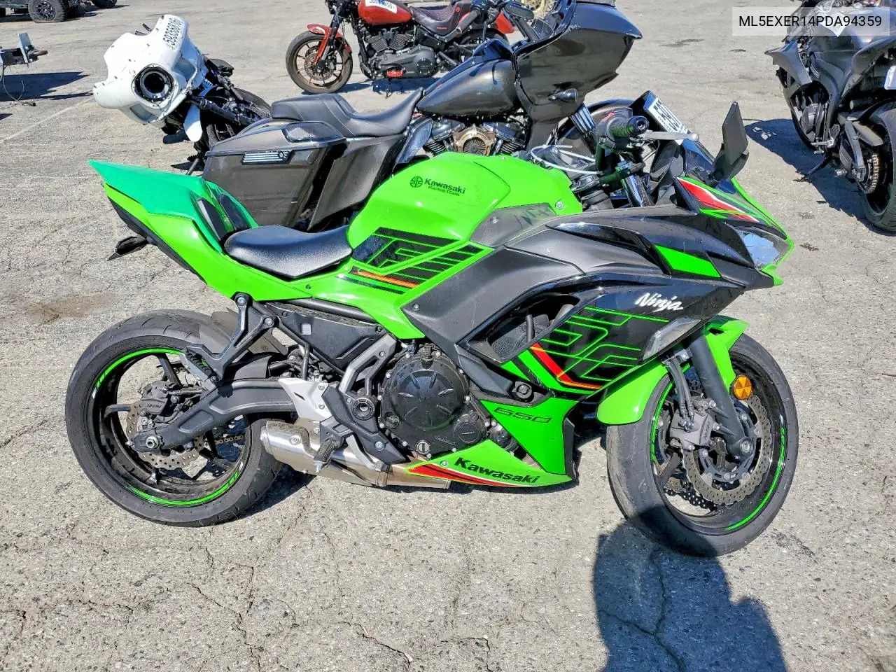 2023 Kawasaki Ex650 R VIN: ML5EXER14PDA94359 Lot: 59718746
