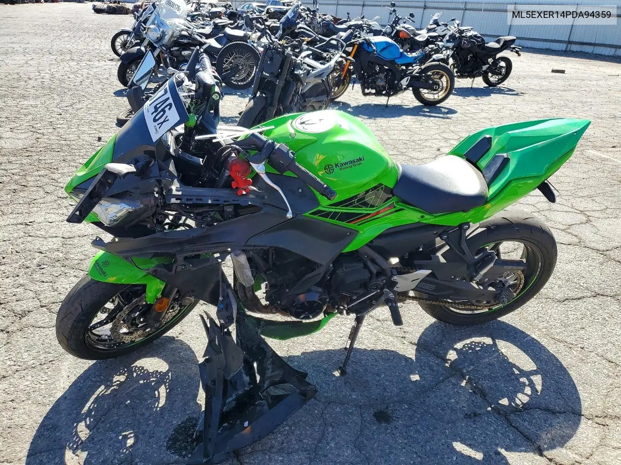 2023 Kawasaki Ex650 R VIN: ML5EXER14PDA94359 Lot: 59718746