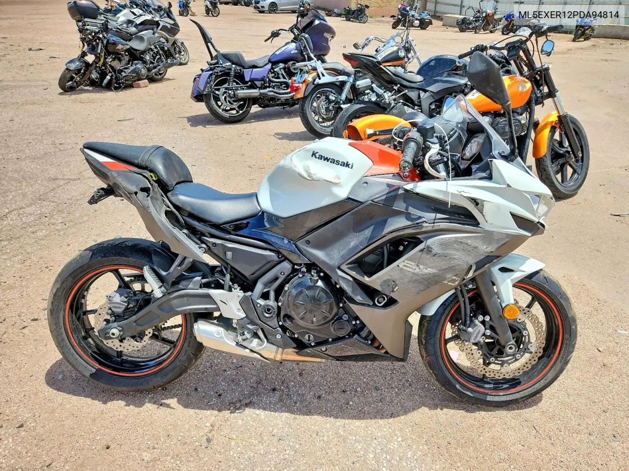 2023 Kawasaki Ex650 R VIN: ML5EXER12PDA94814 Lot: 60679166
