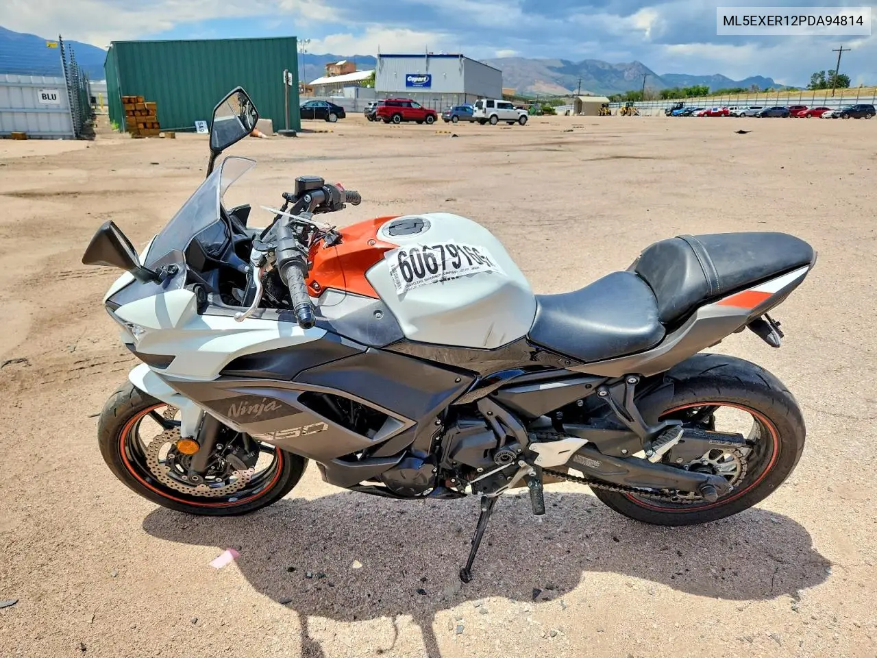 2023 Kawasaki Ex650 R VIN: ML5EXER12PDA94814 Lot: 60679166