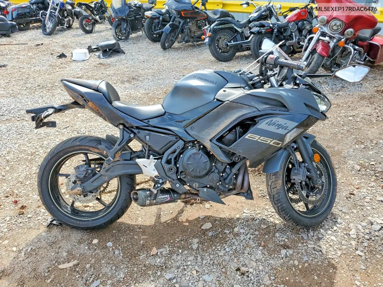 2024 Kawasaki Ex650 P VIN: ML5EXEP17RDAC6476 Lot: 49635486