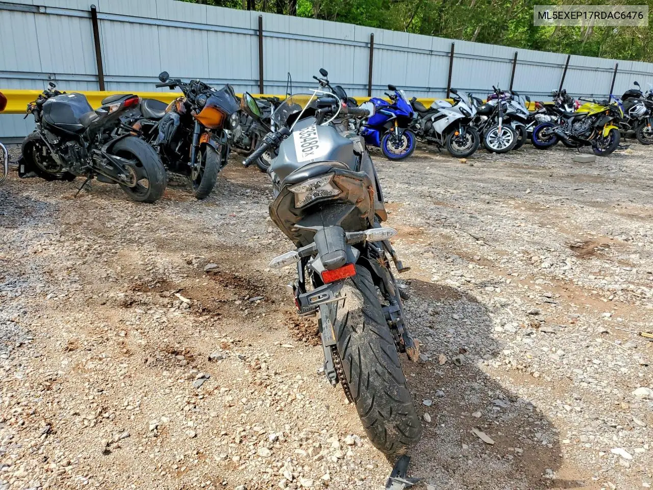 2024 Kawasaki Ex650 P VIN: ML5EXEP17RDAC6476 Lot: 49635486