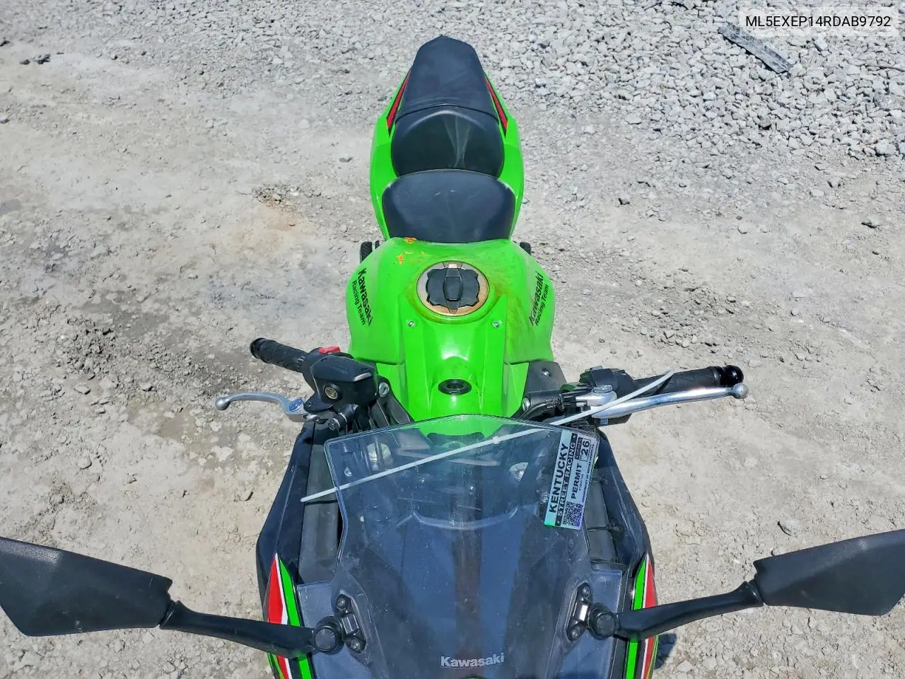 2024 Kawasaki Ex650 P VIN: ML5EXEP14RDAB9792 Lot: 55011126