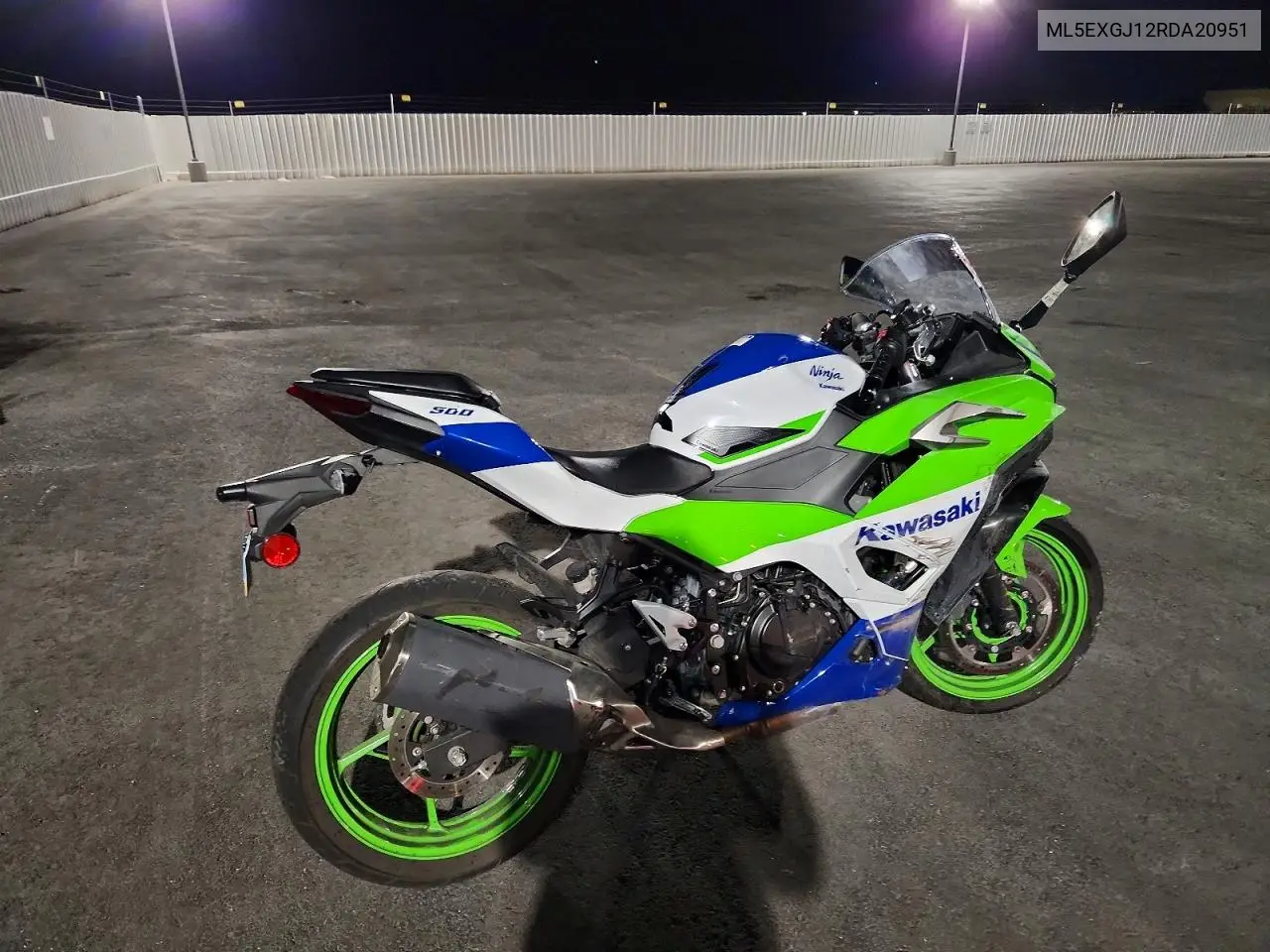 2024 Kawasaki Ex500 A/B VIN: ML5EXGJ12RDA20951 Lot: 58335716