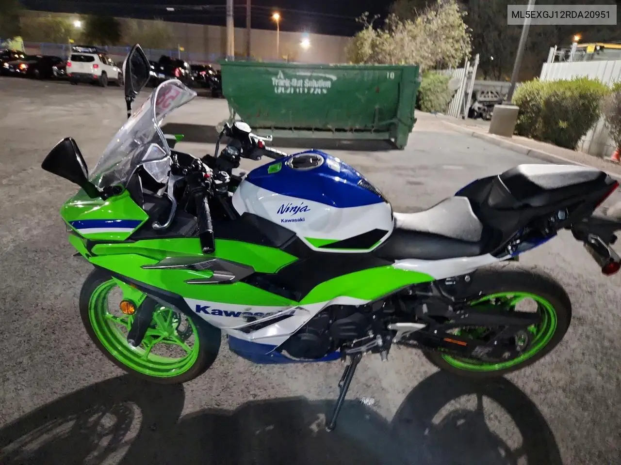 2024 Kawasaki Ex500 A/B VIN: ML5EXGJ12RDA20951 Lot: 58335716