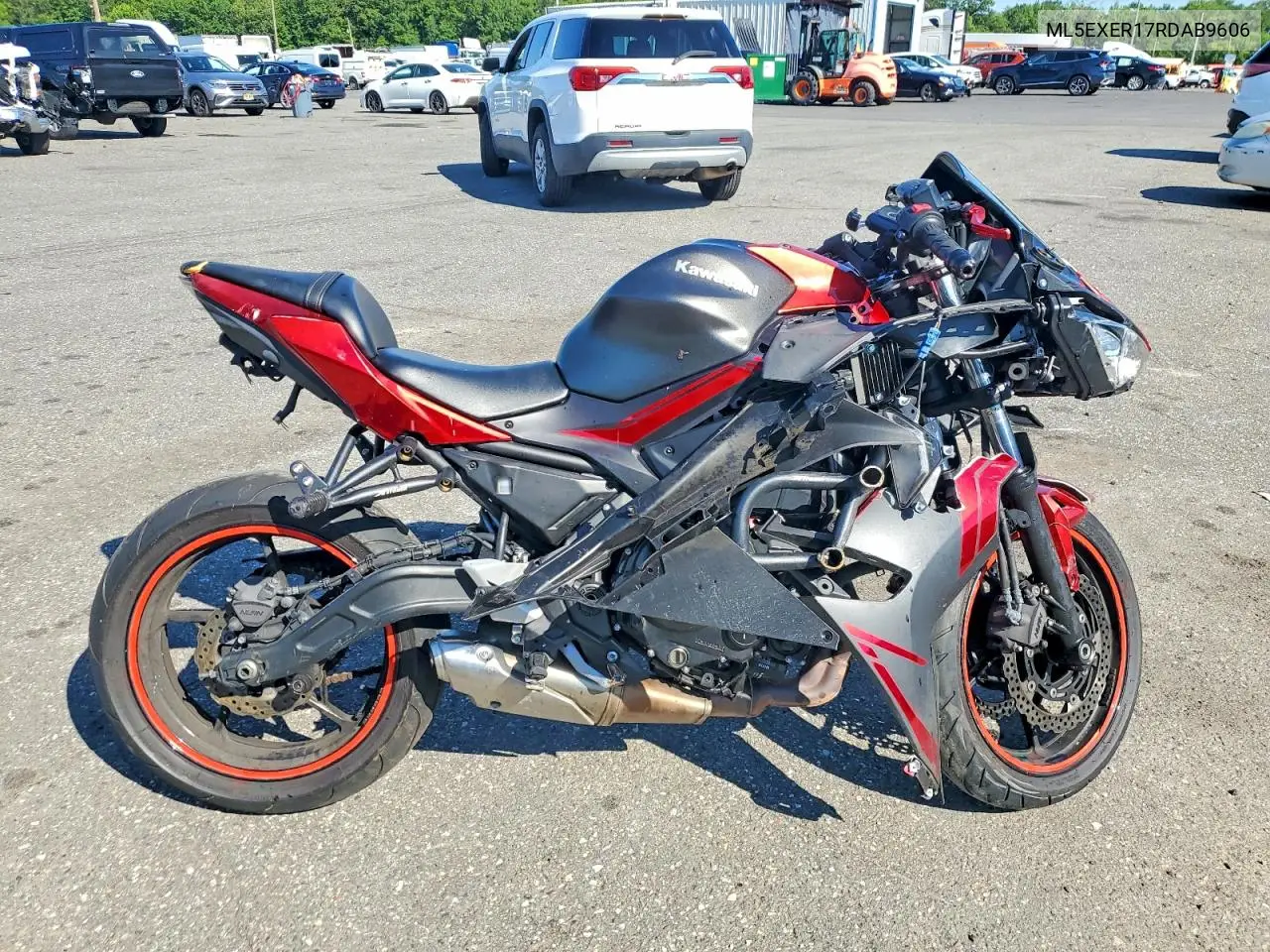 2024 Kawasaki Ex650 R VIN: ML5EXER17RDAB9606 Lot: 58601596