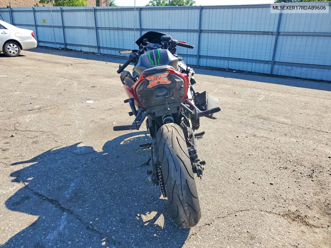 2024 Kawasaki Ex650 R VIN: ML5EXER17RDAB9606 Lot: 58601596