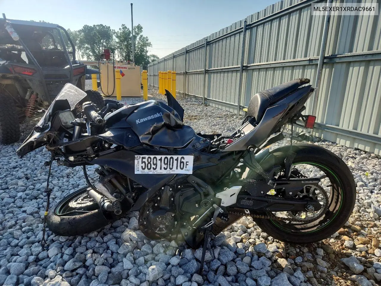 2024 Kawasaki Ex650 R VIN: ML5EXER1XRDAC9661 Lot: 58919016