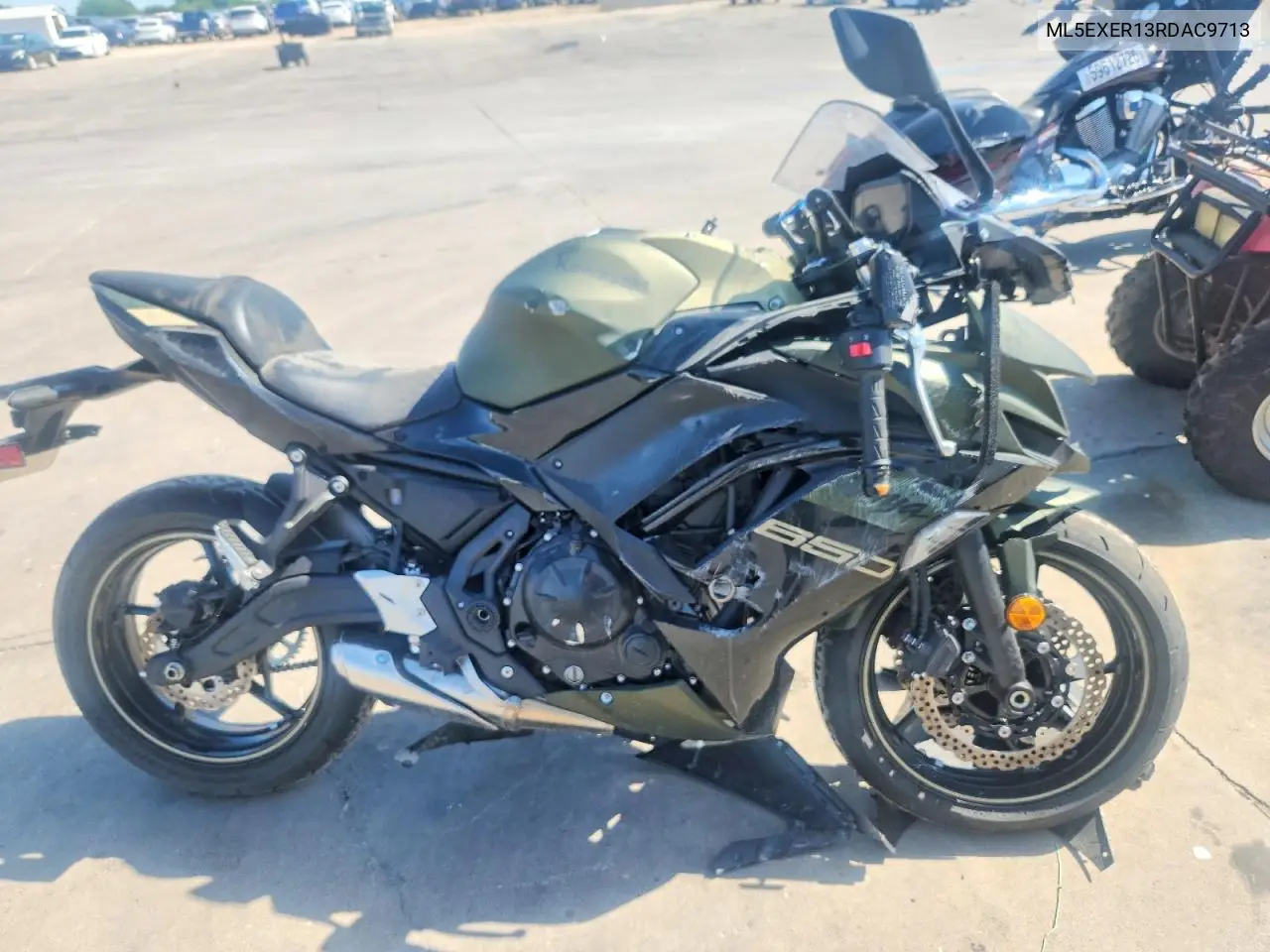 2024 Kawasaki Ex650 R VIN: ML5EXER13RDAC9713 Lot: 59731176