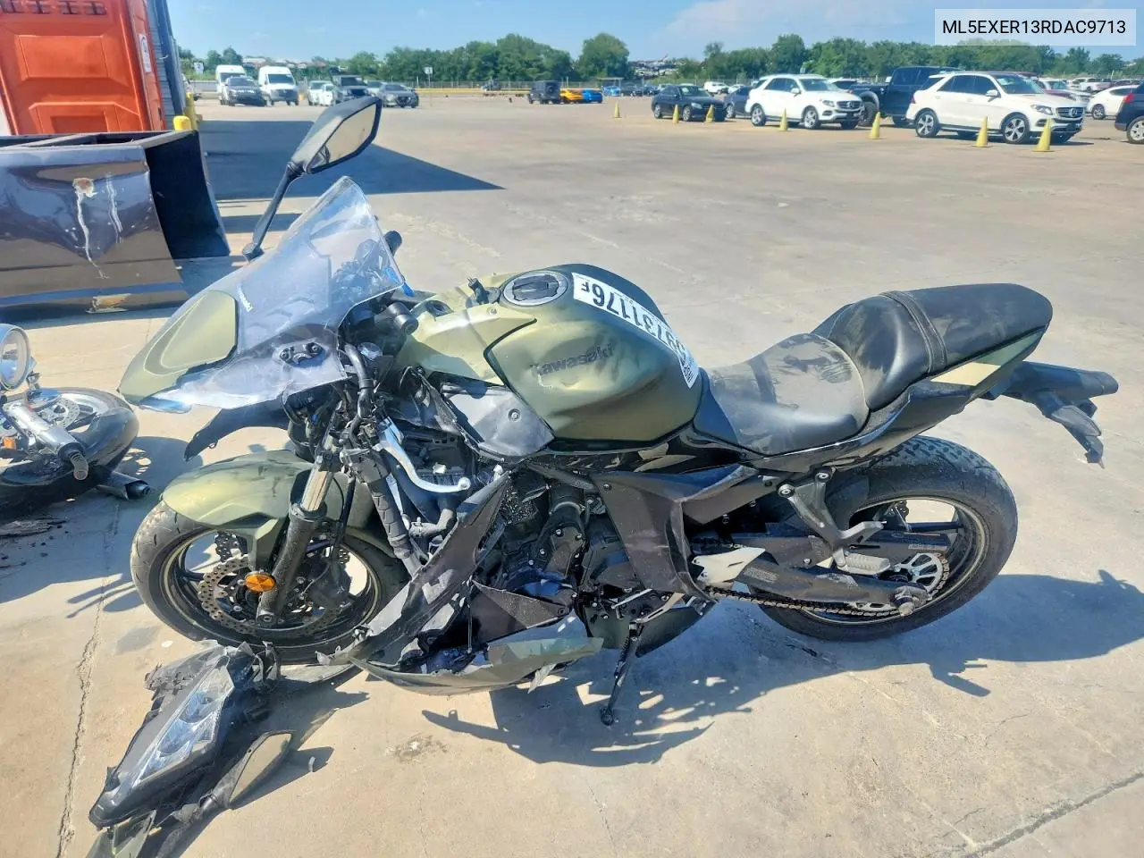 2024 Kawasaki Ex650 R VIN: ML5EXER13RDAC9713 Lot: 59731176