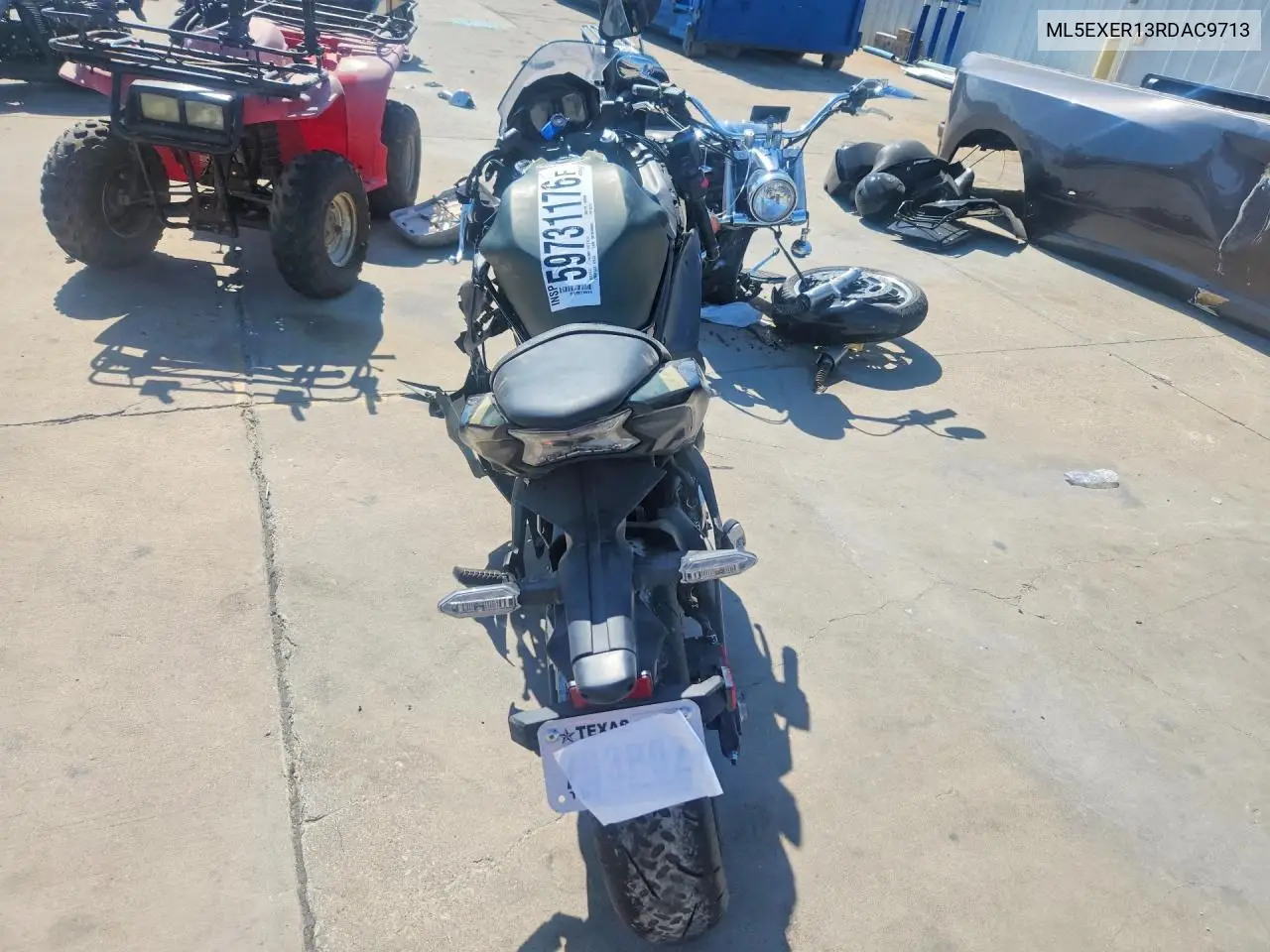 2024 Kawasaki Ex650 R VIN: ML5EXER13RDAC9713 Lot: 59731176