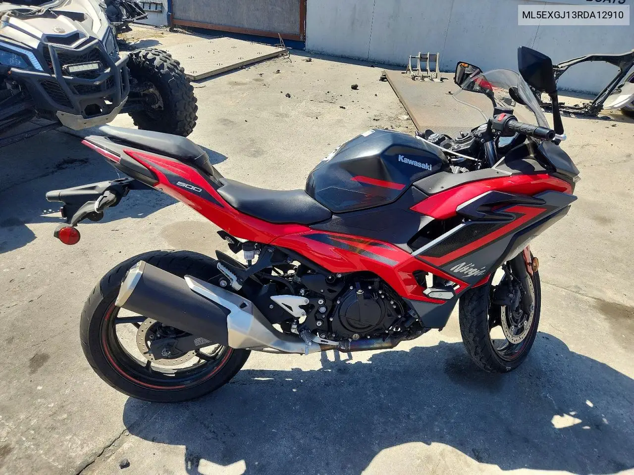 2024 Kawasaki Ex500 A VIN: ML5EXGJ13RDA12910 Lot: 61351146