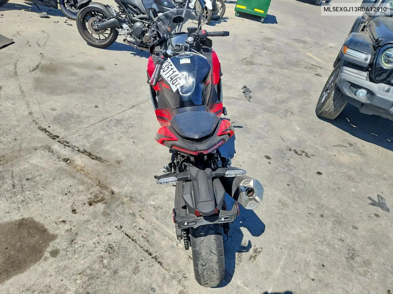 2024 Kawasaki Ex500 A VIN: ML5EXGJ13RDA12910 Lot: 61351146