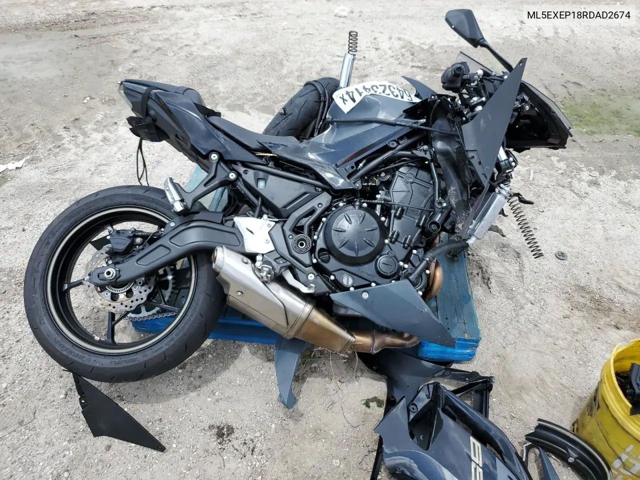 2024 Kawasaki Ex650 P VIN: ML5EXEP18RDAD2674 Lot: 75158135