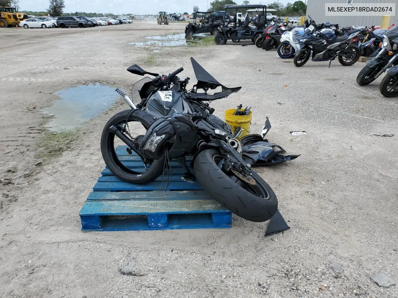 2024 Kawasaki Ex650 P VIN: ML5EXEP18RDAD2674 Lot: 75158135