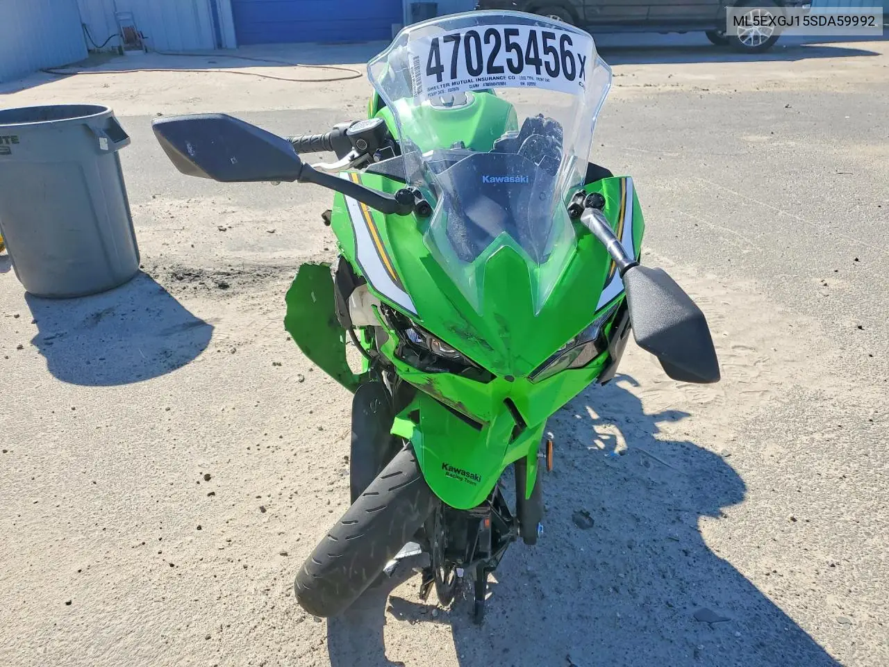 2025 Kawasaki Ex500 A VIN: ML5EXGJ15SDA59992 Lot: 47025456