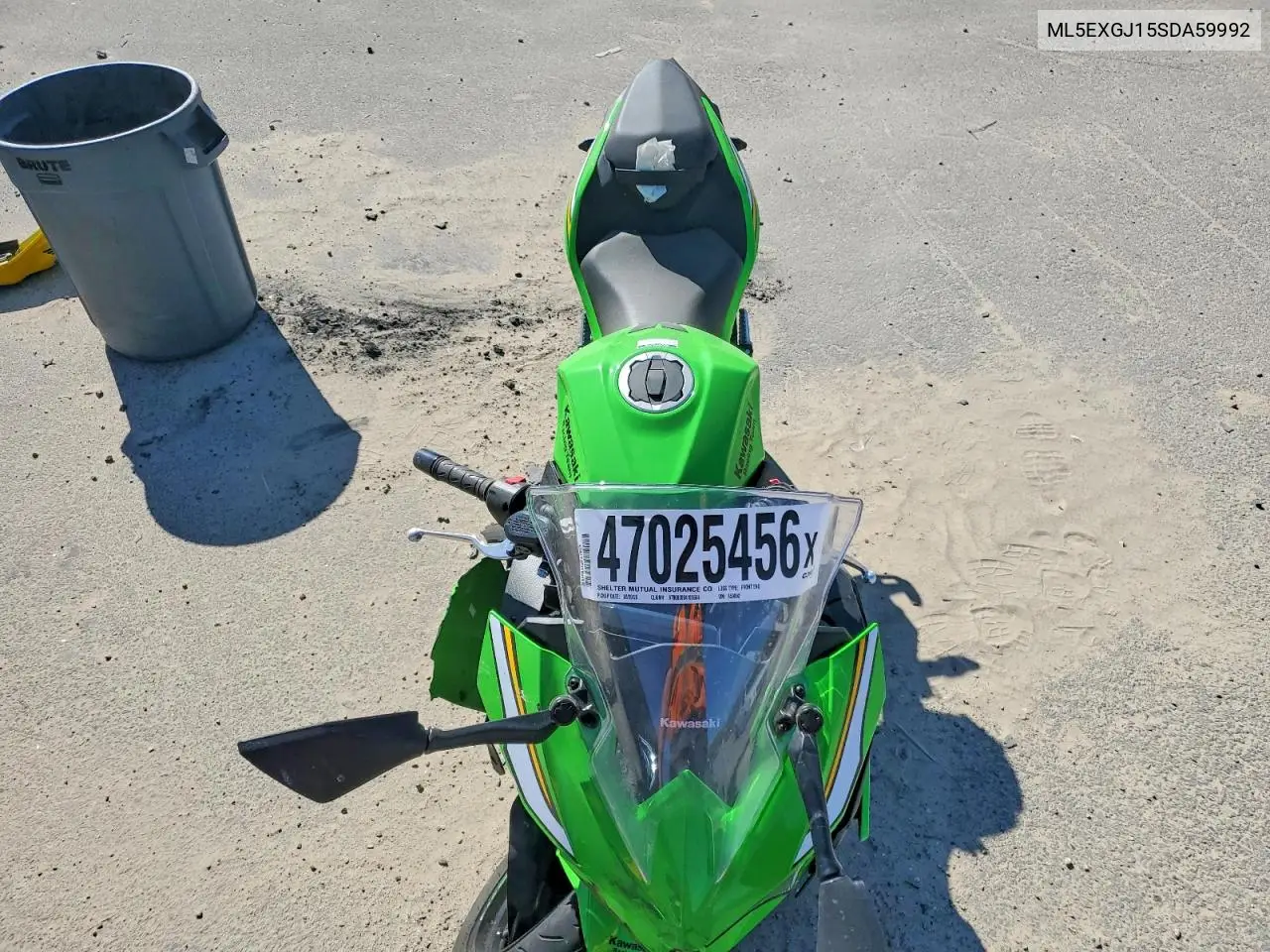 2025 Kawasaki Ex500 A VIN: ML5EXGJ15SDA59992 Lot: 47025456