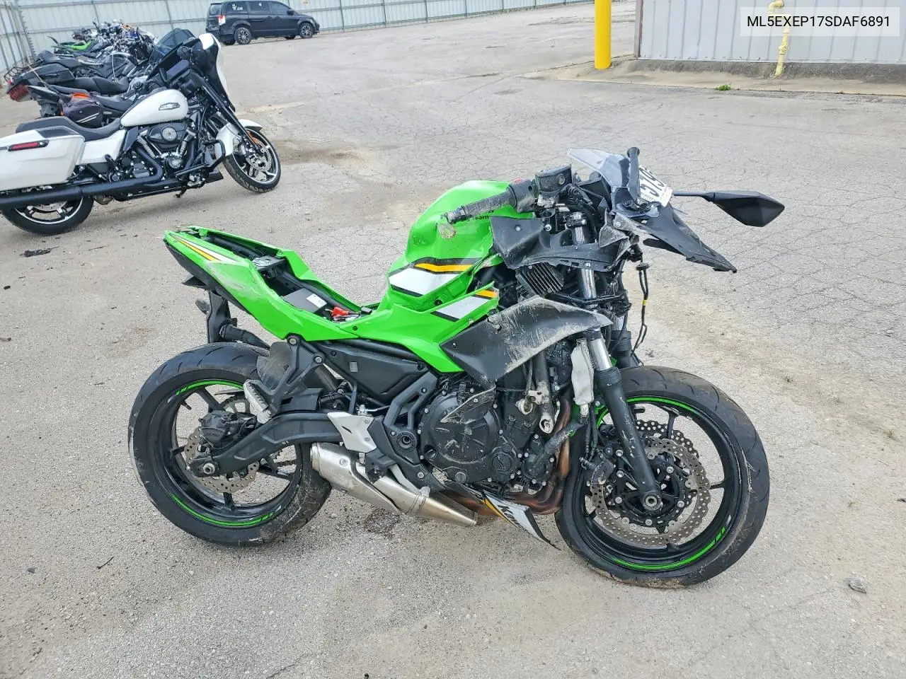 2025 Kawasaki Ex650 P VIN: ML5EXEP17SDAF6891 Lot: 51965106