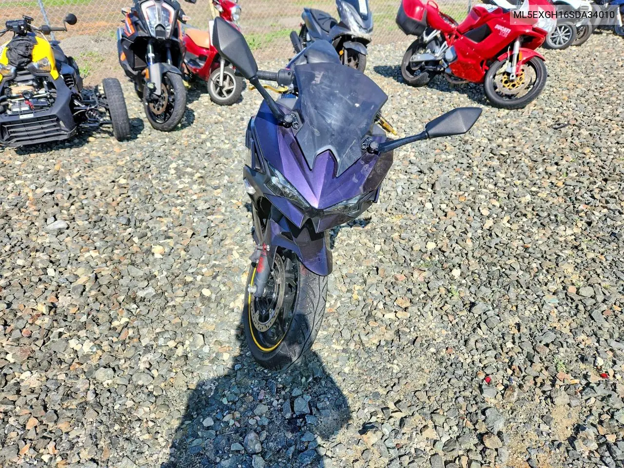 2025 Kawasaki Ex500 H VIN: ML5EXGH16SDA34010 Lot: 52504476