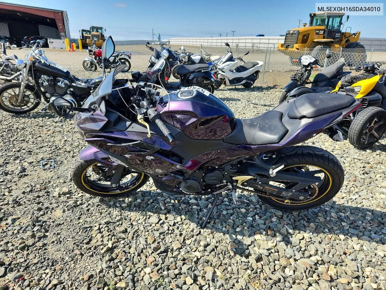 2025 Kawasaki Ex500 H VIN: ML5EXGH16SDA34010 Lot: 52504476