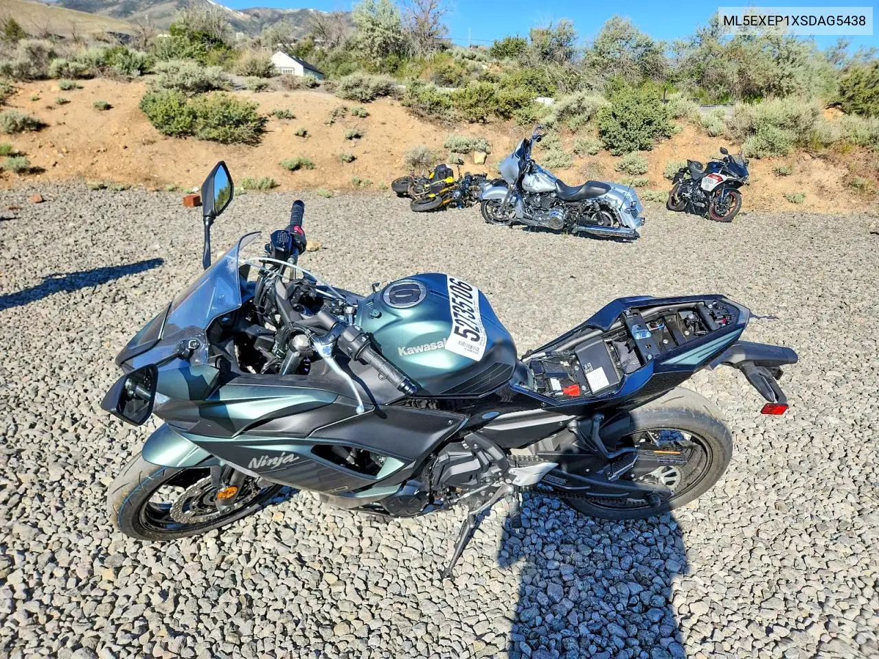 2025 Kawasaki Ex650 P VIN: ML5EXEP1XSDAG5438 Lot: 52735106