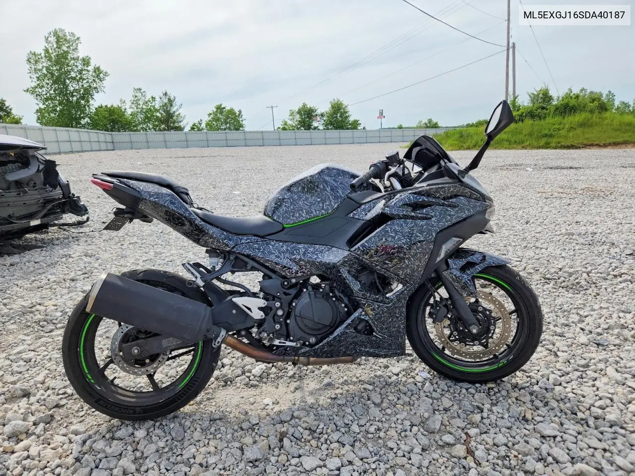 2025 Kawasaki Ex500 A VIN: ML5EXGJ16SDA40187 Lot: 54955996