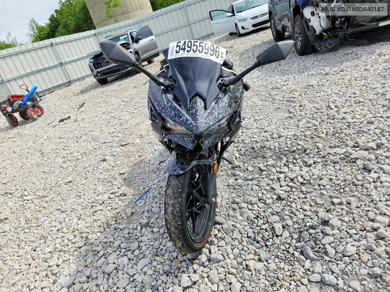 2025 Kawasaki Ex500 A VIN: ML5EXGJ16SDA40187 Lot: 54955996