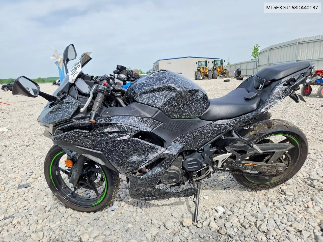 2025 Kawasaki Ex500 A VIN: ML5EXGJ16SDA40187 Lot: 54955996
