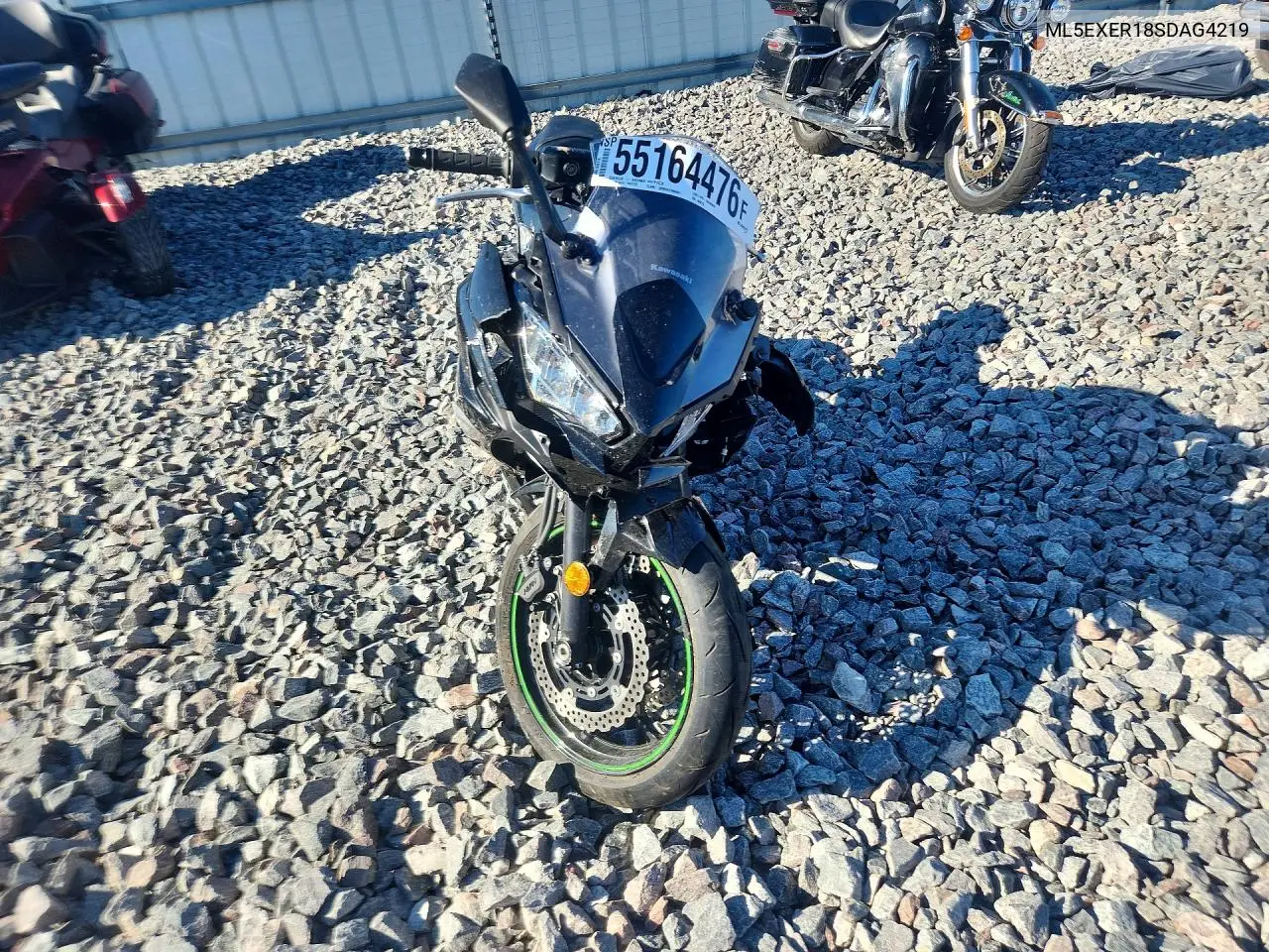 2025 Kawasaki Ex650 R VIN: ML5EXER18SDAG4219 Lot: 55164476