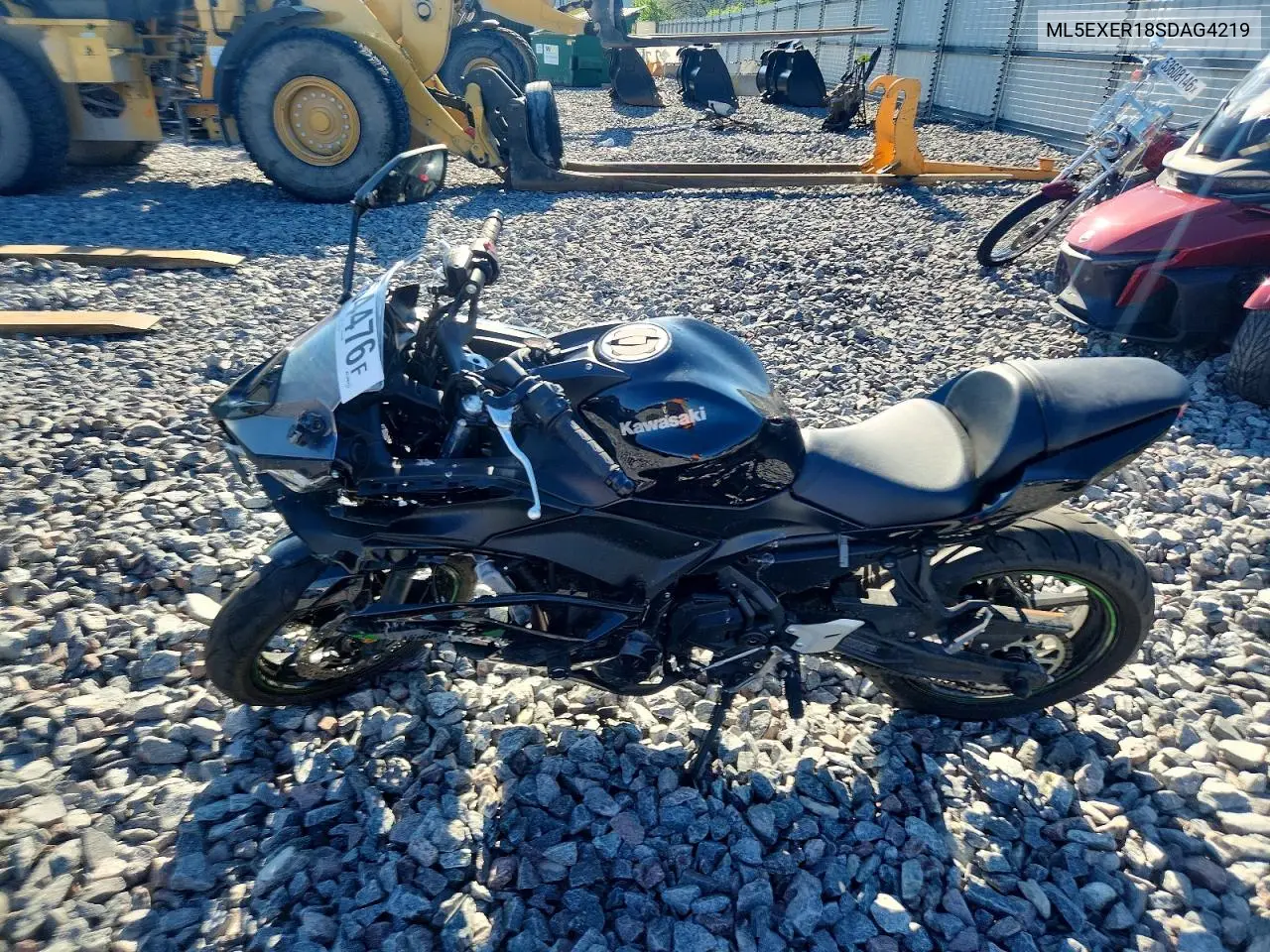 2025 Kawasaki Ex650 R VIN: ML5EXER18SDAG4219 Lot: 55164476